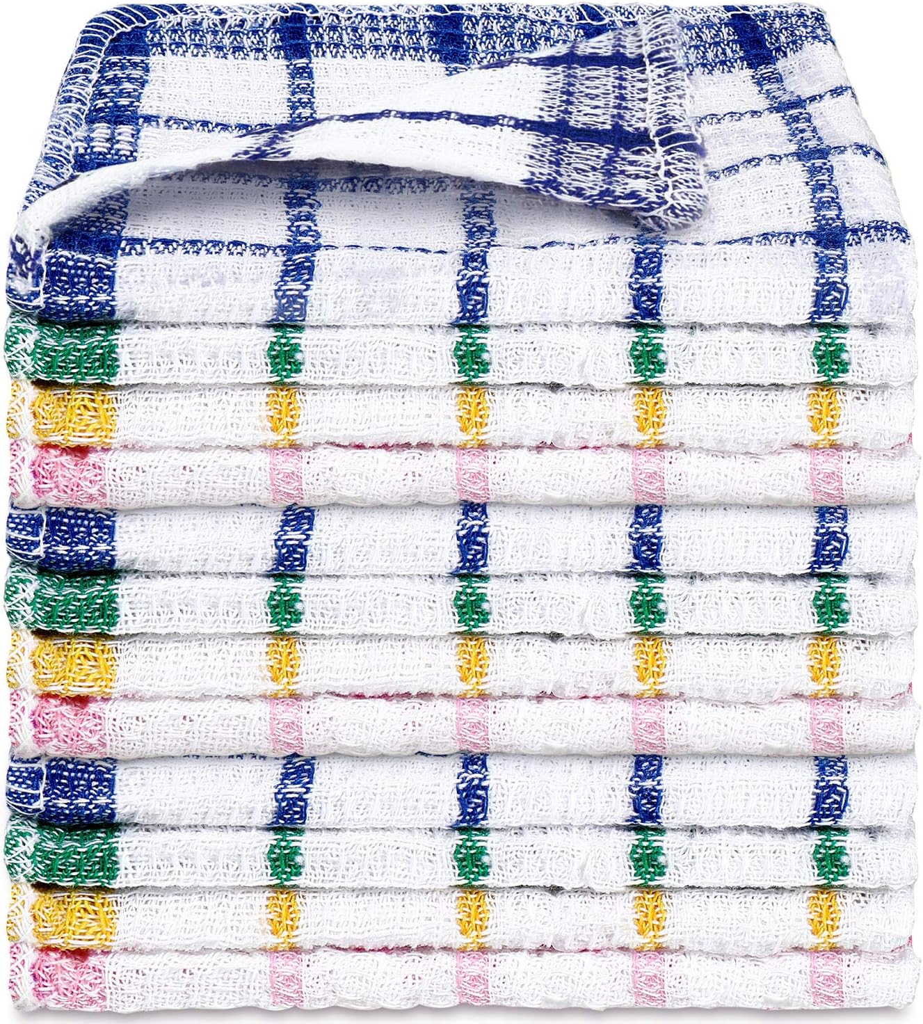 12 Paños Algodón 12x12pulg Absorbentes Reutilizables