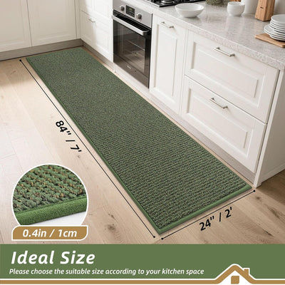 Alfombras cocina 24x84pulg antiderrapantes absorbentes lavables