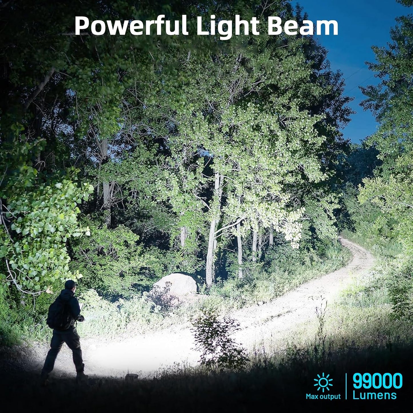 4 Linternas LED Recargables 99000 Lúmenes 5 Modos Hogar Campamento