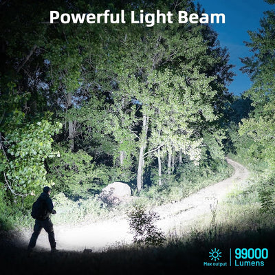 4 Linternas LED Recargables 99000 Lúmenes 5 Modos Hogar Campamento