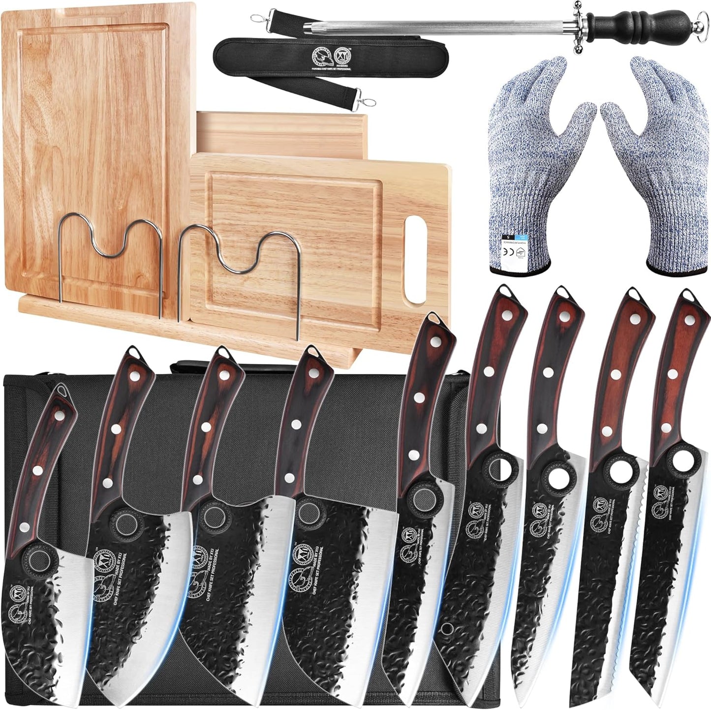 Bloque imán cuchillos con tablas y accesorios cocina