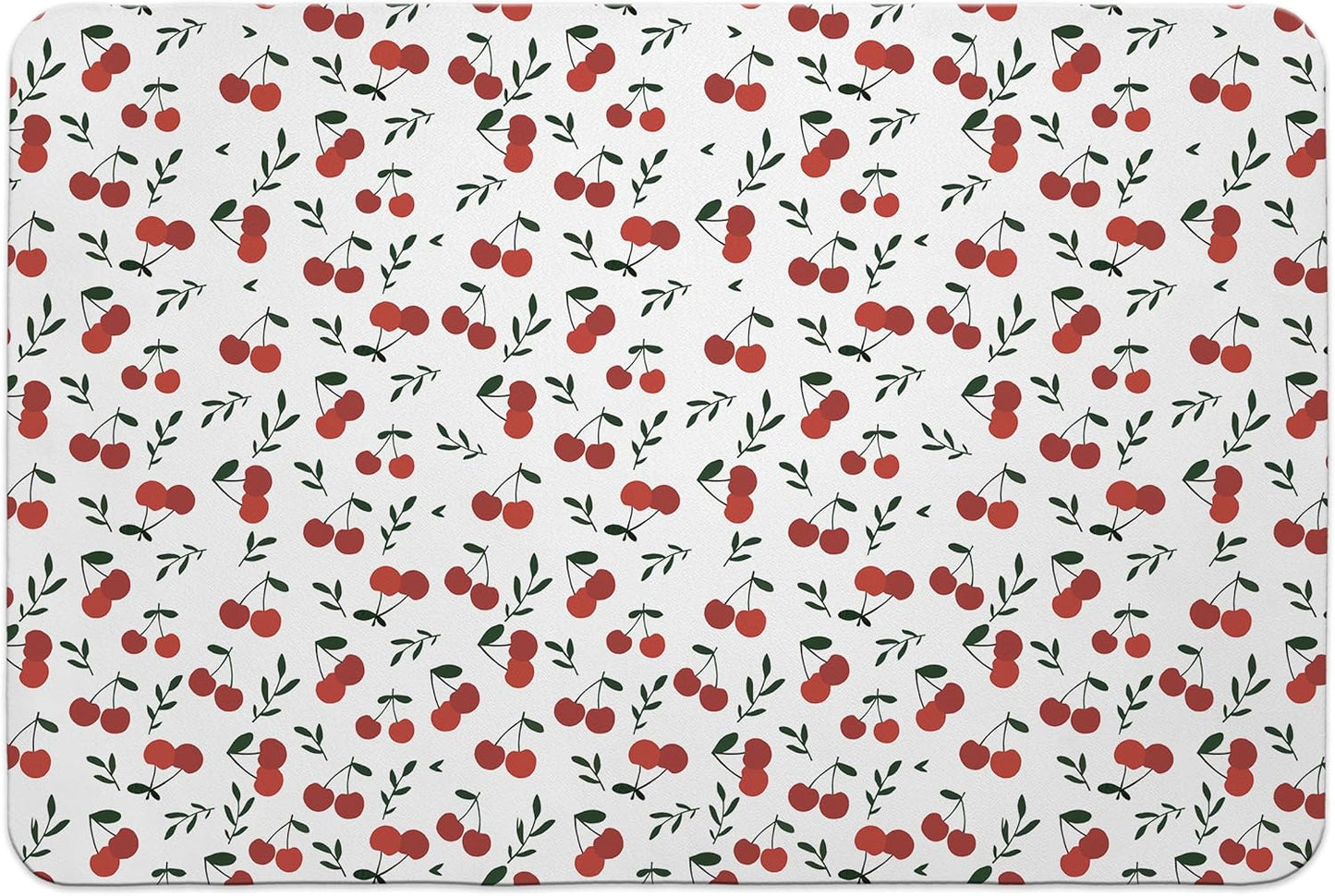 Tapete secador de platos de cerezas para encimera de cocina 16x24