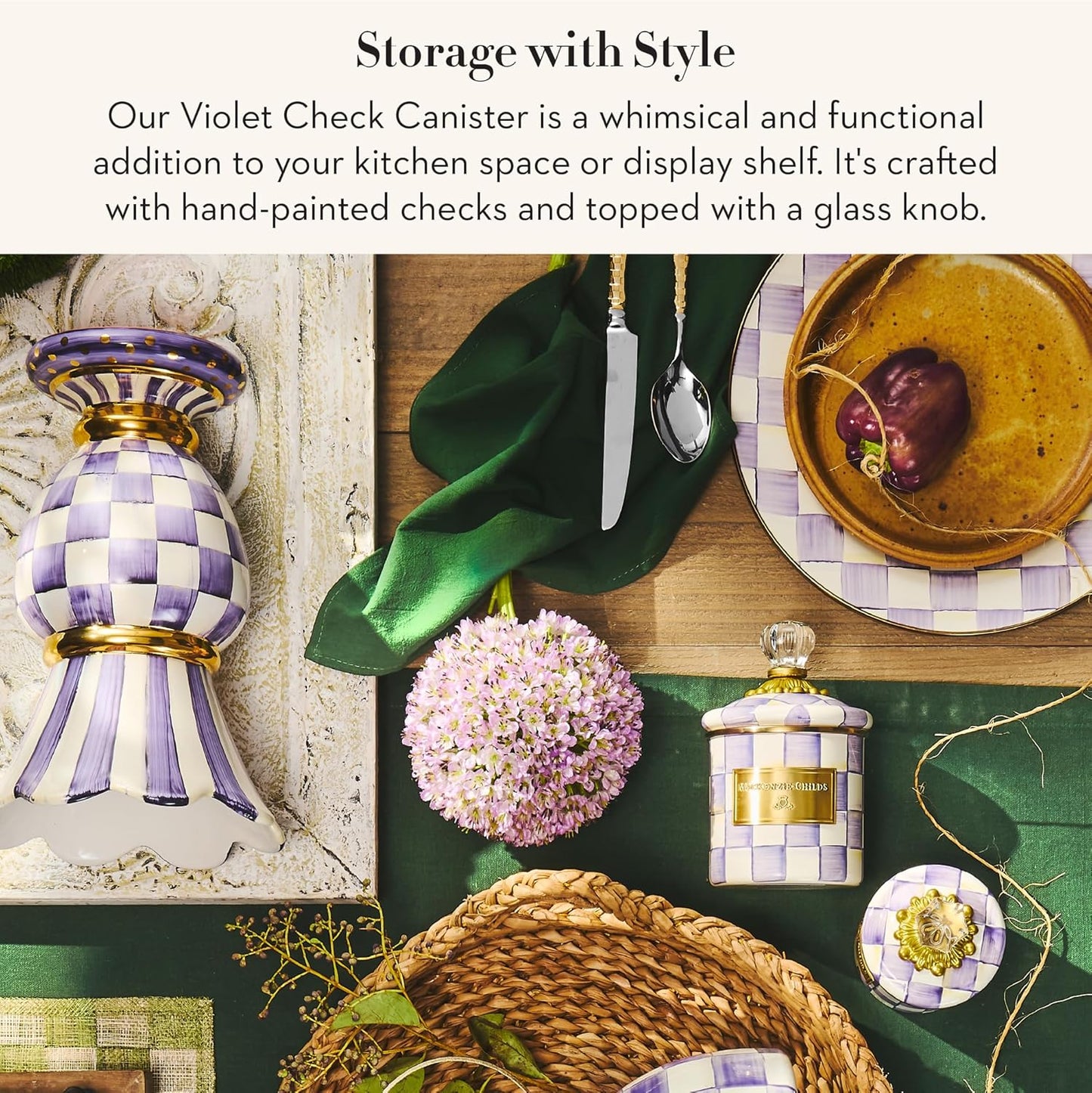 Recipiente Esmalte Almacenamiento Cocina Tapa Mini Morado Violeta