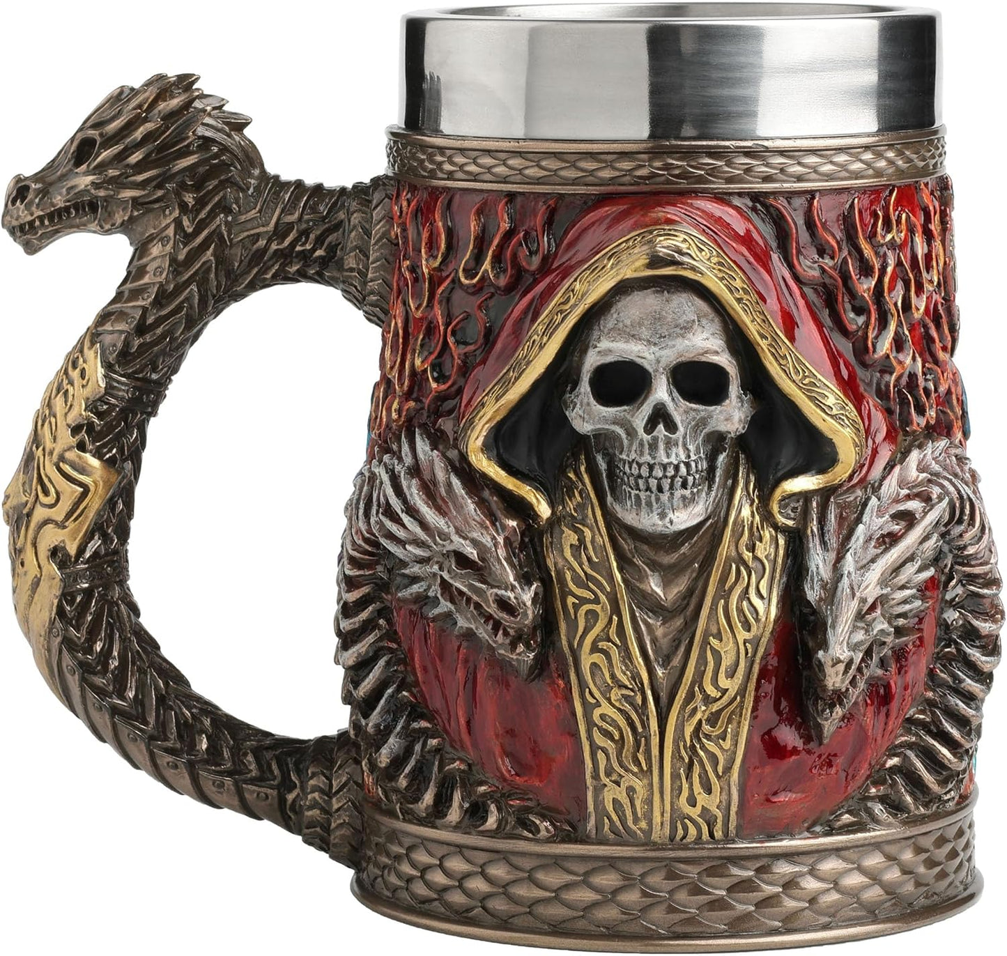 Vaso cerveza bronce fundido resina 20oz