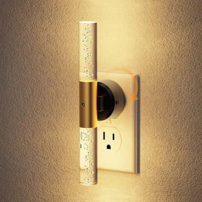 Luz Nocturna Giratoria Sensor Brillo Ajustable Dormitorio