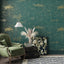 Papel tapiz vintage autoadhesivo 24x118pulg verde azulado