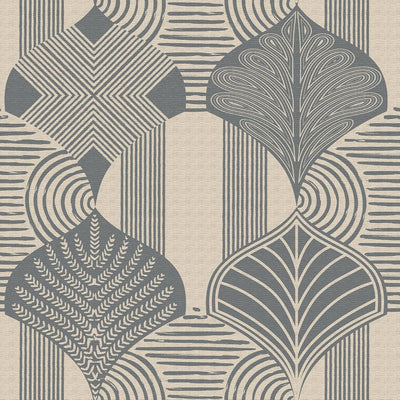 Papel tapiz vintage art deco autoadhesivo 17x80pulg