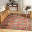 Alfombra vintage lavable 9x12ft para dormitorio y sala