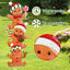 3 Pzas Decoración Navidad Pan de Jengibre Metal Exteriores