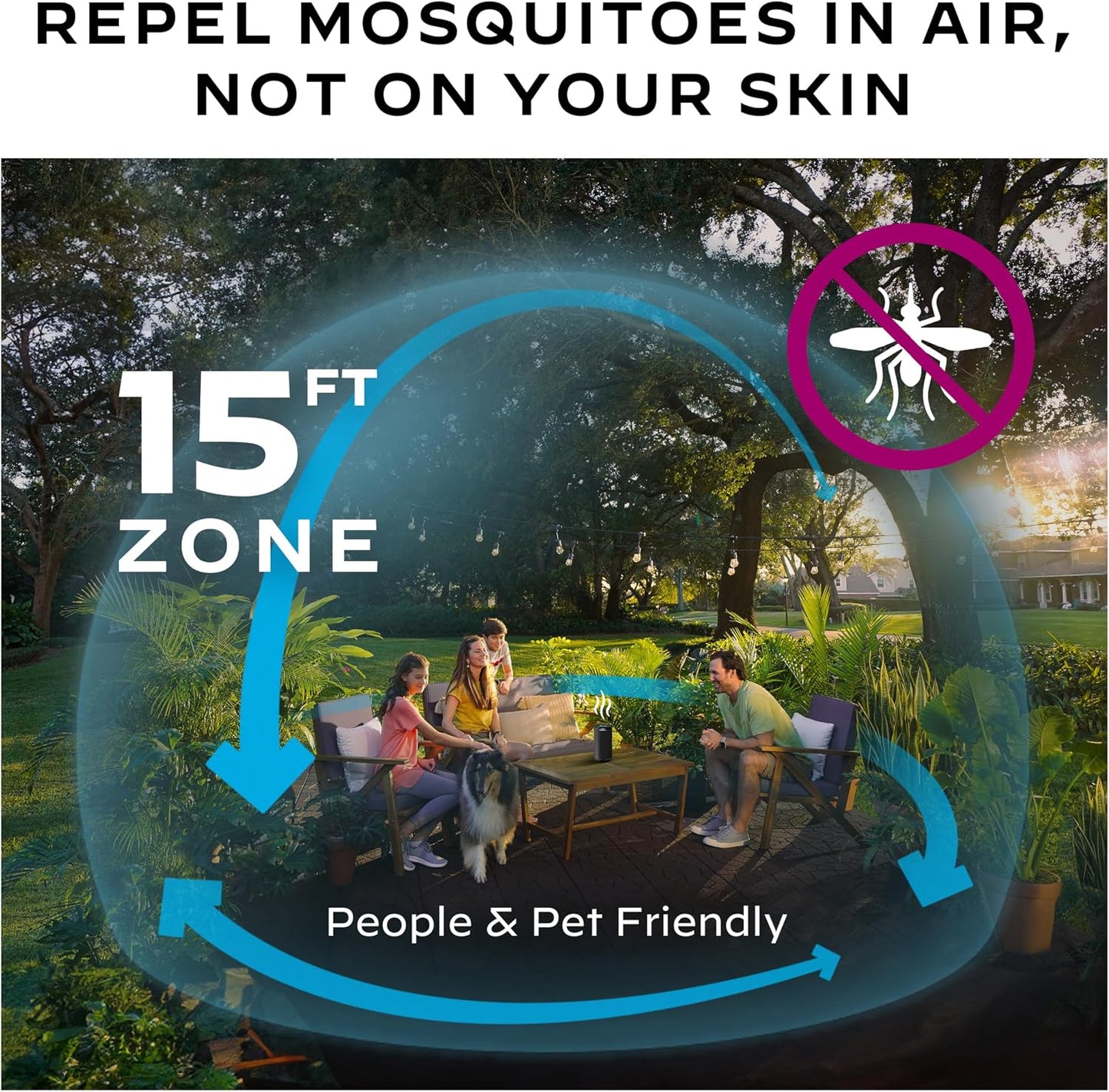 Recambio repelente mosquitos comp 15pies sin espray