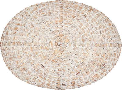 Mantel ovalado jacinto de agua set 4 14x19pulg