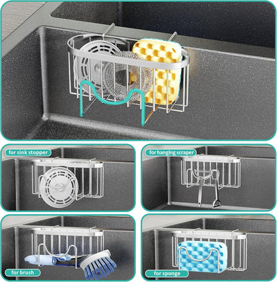 Soporte de esponja para fregadero cocina organizador colgante a prueba de oxido