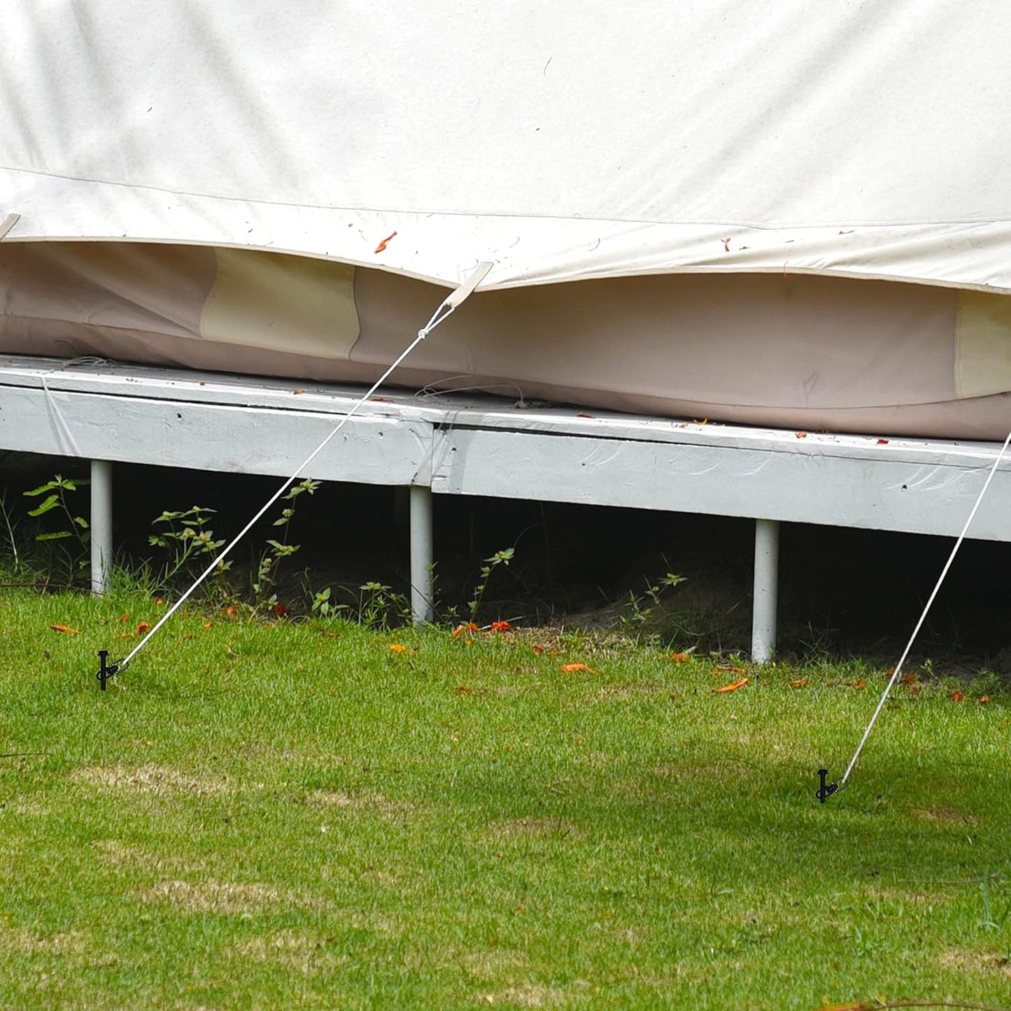 Anclajes tierra 16pulg 4pzas para toldos cobertizos