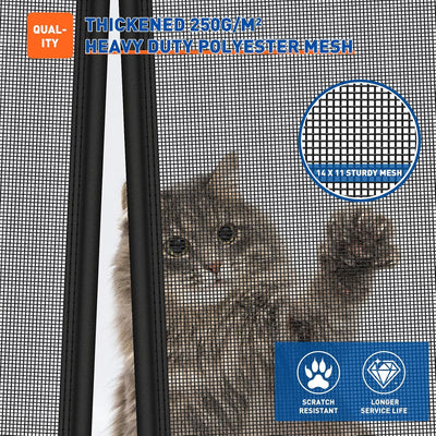 Malla magnética puerta mascotas 60x80pulg resistente gatos