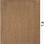 Alfombra plana borde geométrico patio 4x6ft color yute