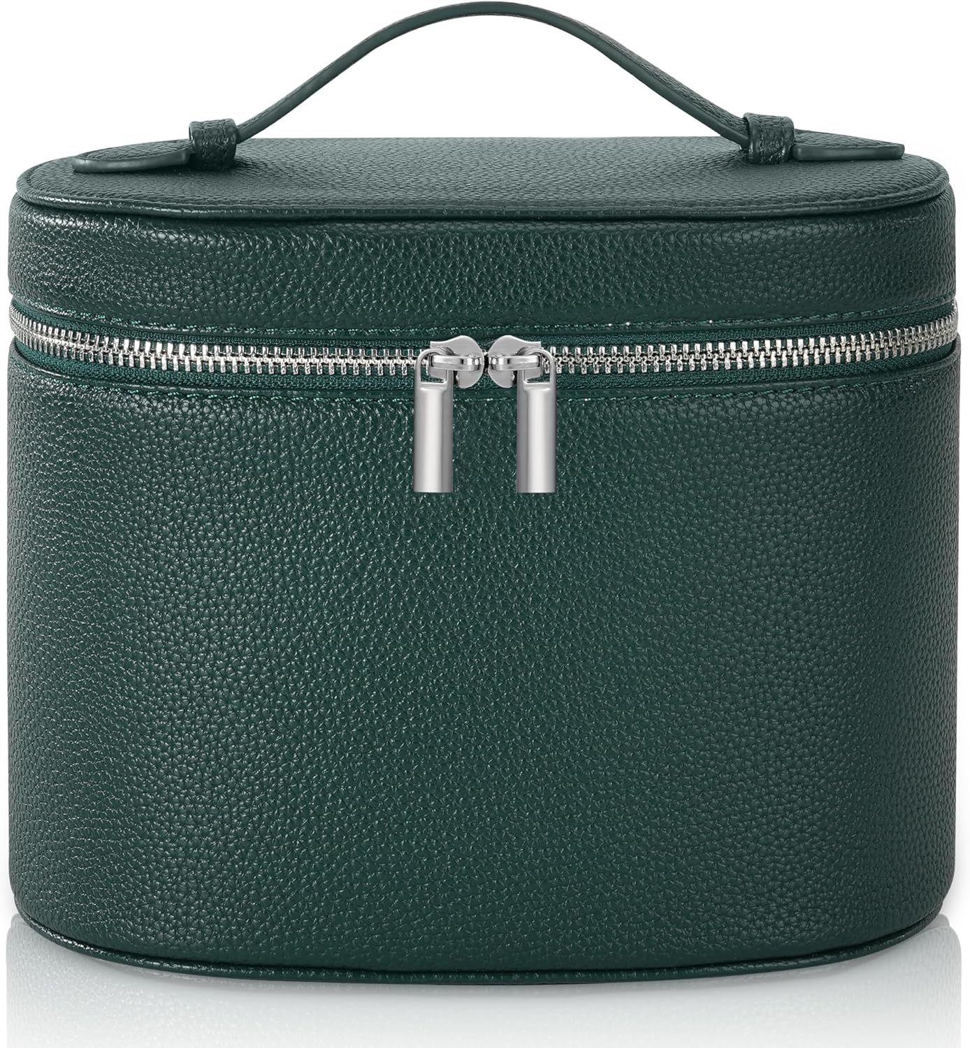 Bolsa maquillaje viaje con divisor color verde