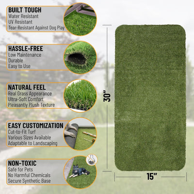 Almohadilla entrenamiento cachorro 15x30pulg reutilizable orina