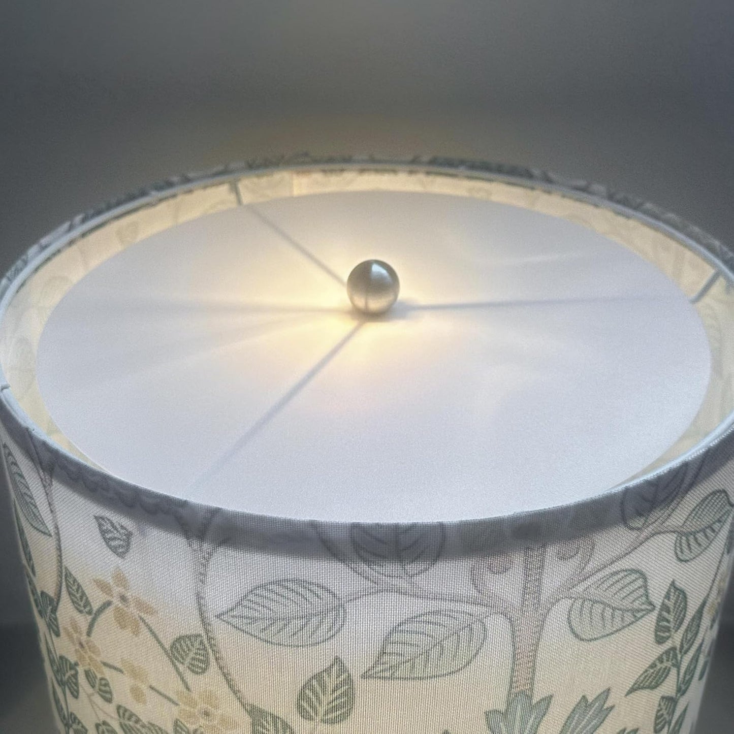 Difusor lámpara tambor acrílico blanco 8.5pulg 2pzas