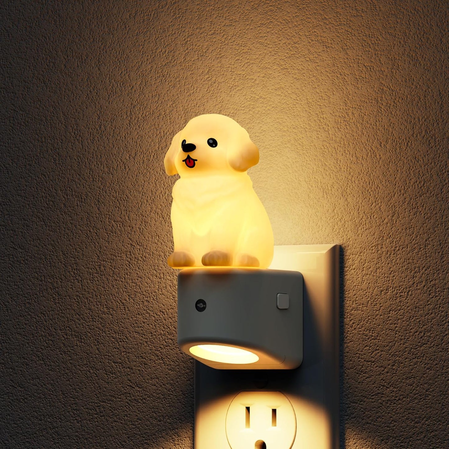 Luz Nocturna para Perros 3D Golden Retriever Sensor Amanecer