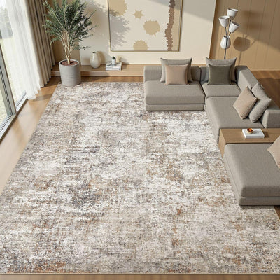 Alfombra área 12x15ft neutra suave antideslizante lavable