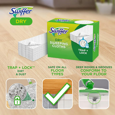 Almohadilla trapeador seco multisuperficie con lavanda 32uds