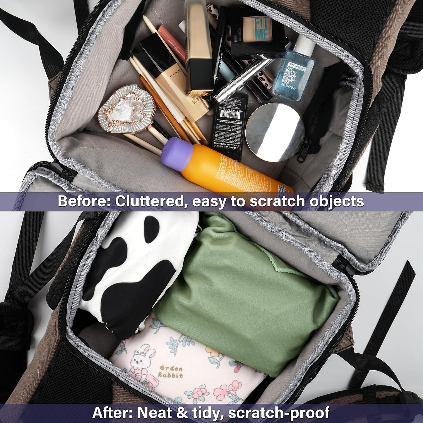 Bolsa maquillaje tela mágica portátil Diente de León