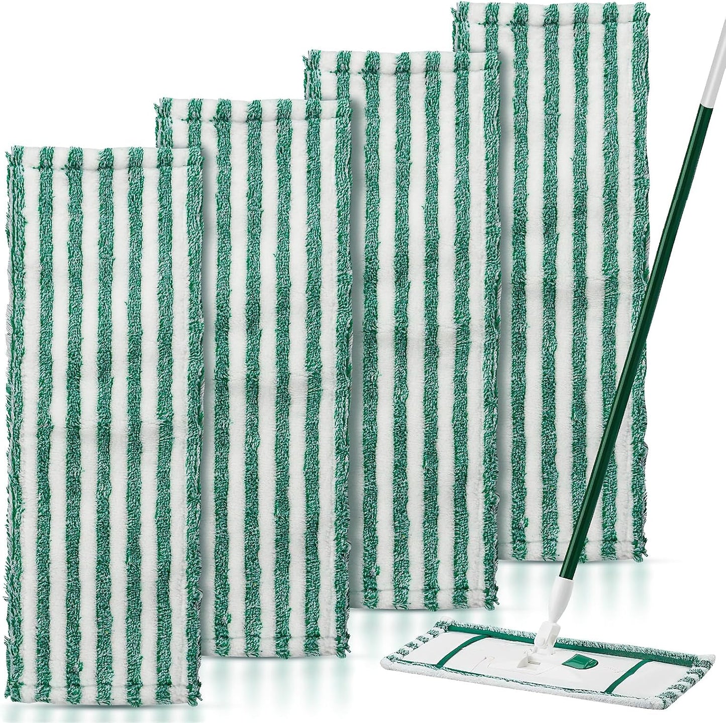 4 Pzas Cabezales Microfibra para Mopa Libman Reutilizables