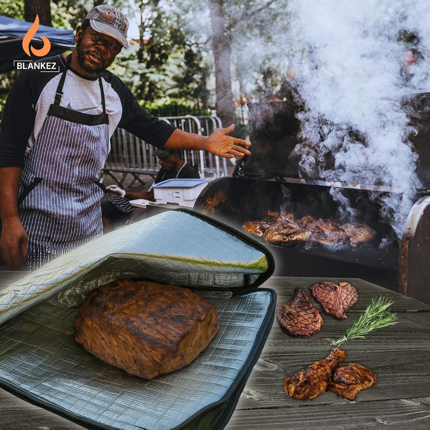 Manta descanso carne extra grande reutilizable para asar y ahumar
