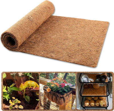 Forro de coco 16x40pulg para jardinera caja ventana