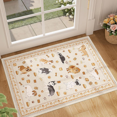Alfombra entrada 2x3 lavable antideslizante pelo bajo cocina baño