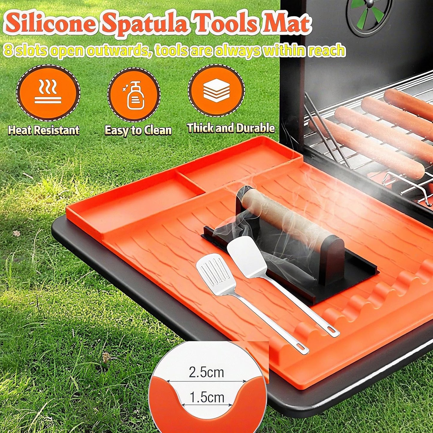 Funda silicona Blackstone 36pulg espátula 16pulg reutilizable