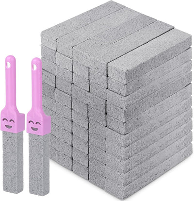 50 Pzas Pómez Gris con Asas para Limpieza Baño Hogar