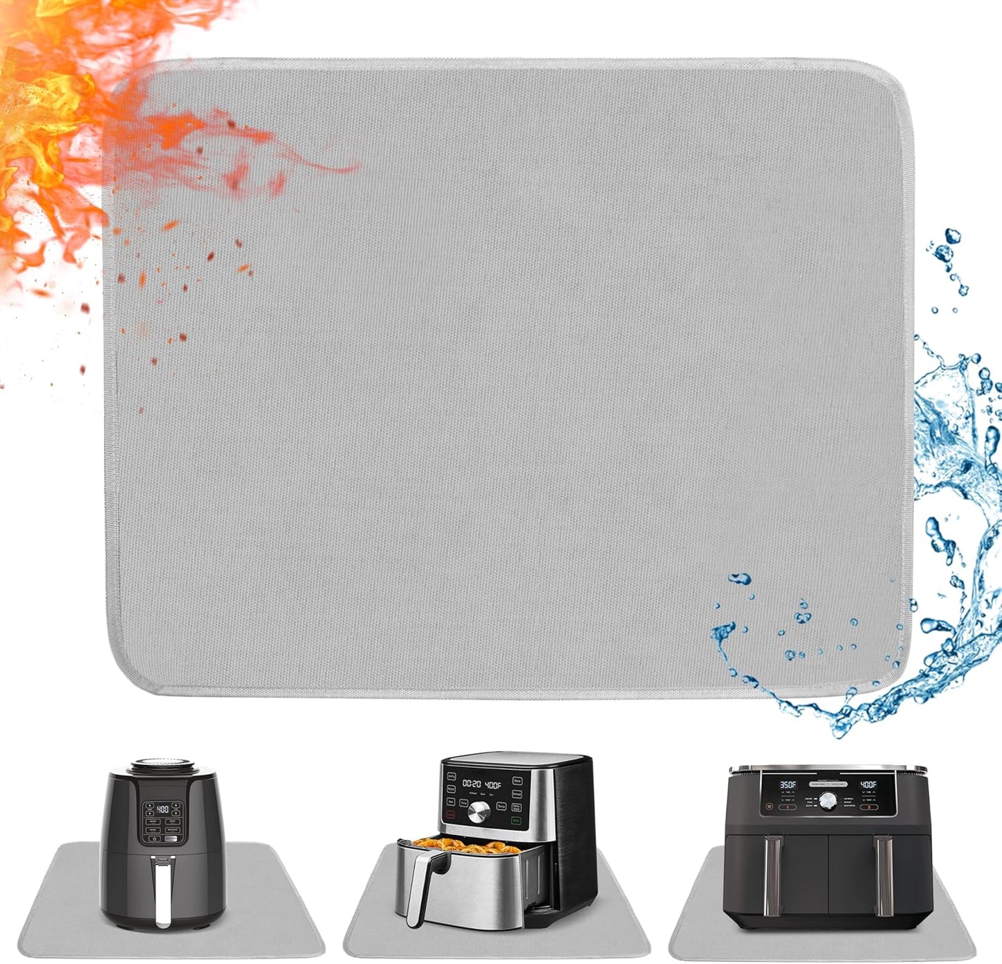 Tapete resistente al calor para freidora de aire 12 x 14 pulgadas