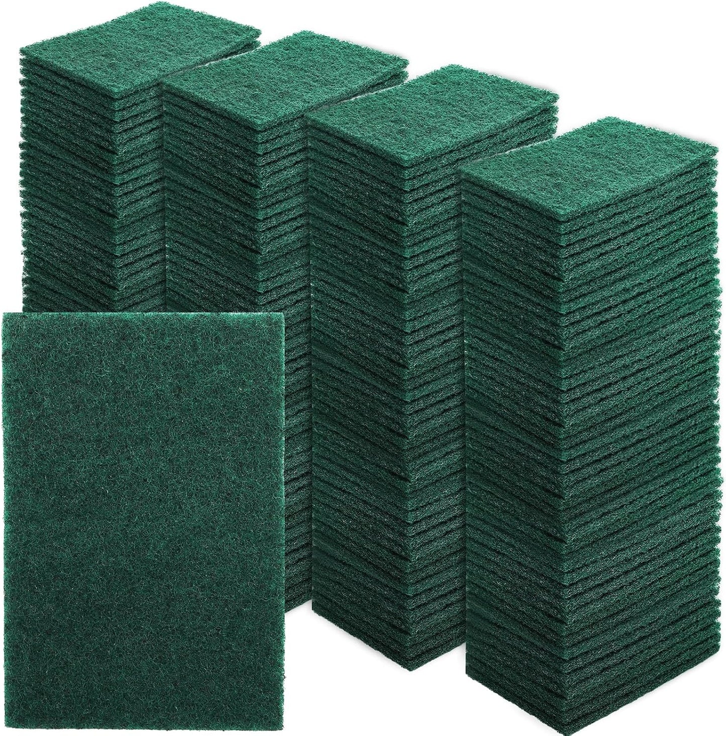120 Estropajos Resistentes 4x6pulg Reutilizables Verdes Multiusos