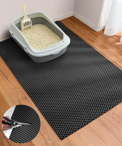 Tapete arena gatos 35x23pulg impermeable antideslizante