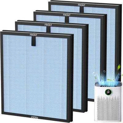 4 Filtros Hepa 3en1 con Carbón Activo para ECOSELF HAP603
