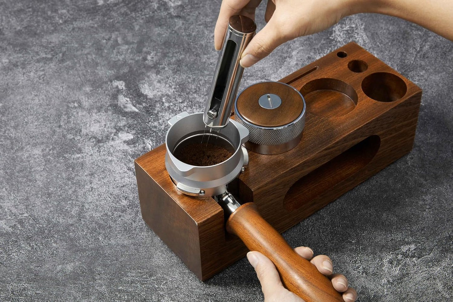 Herramienta retráctil café acero inox 0.020pulg