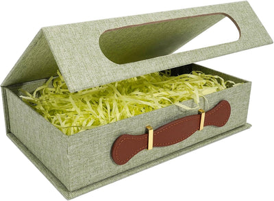 Caja lino 5x7pulg almacenamiento fotos recuerdos