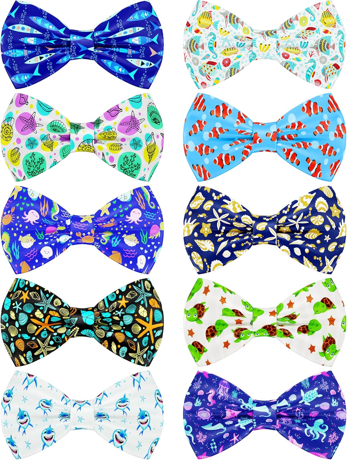 10 Pzas Pajaritas Verano Perros Accesorios Collar Marinos