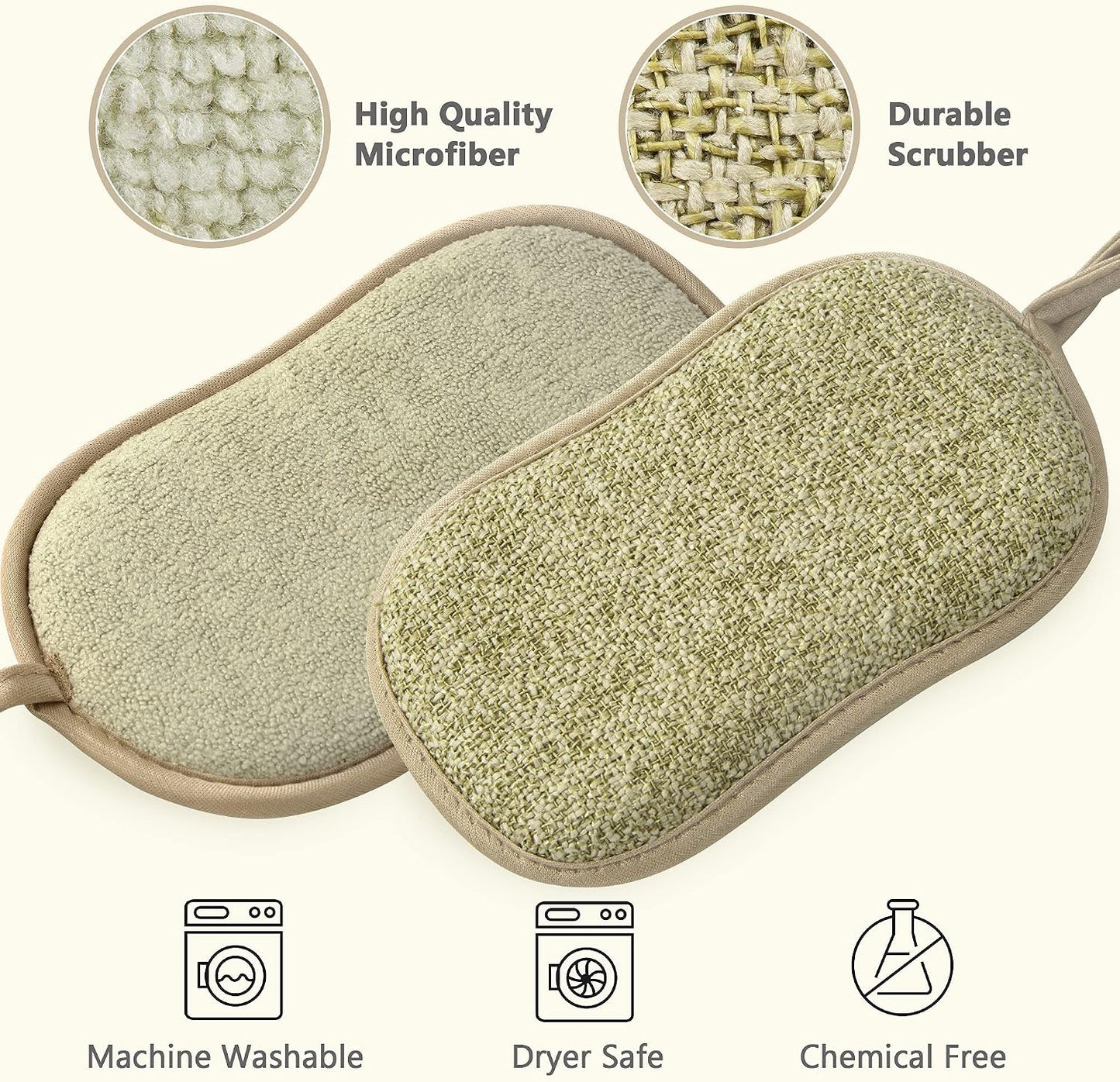 Esponjas microfibra reutilizables 6 pzas antiarañazos
