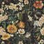 Papel tapiz floral autoadhesivo vintage 16.9x118.1pulg