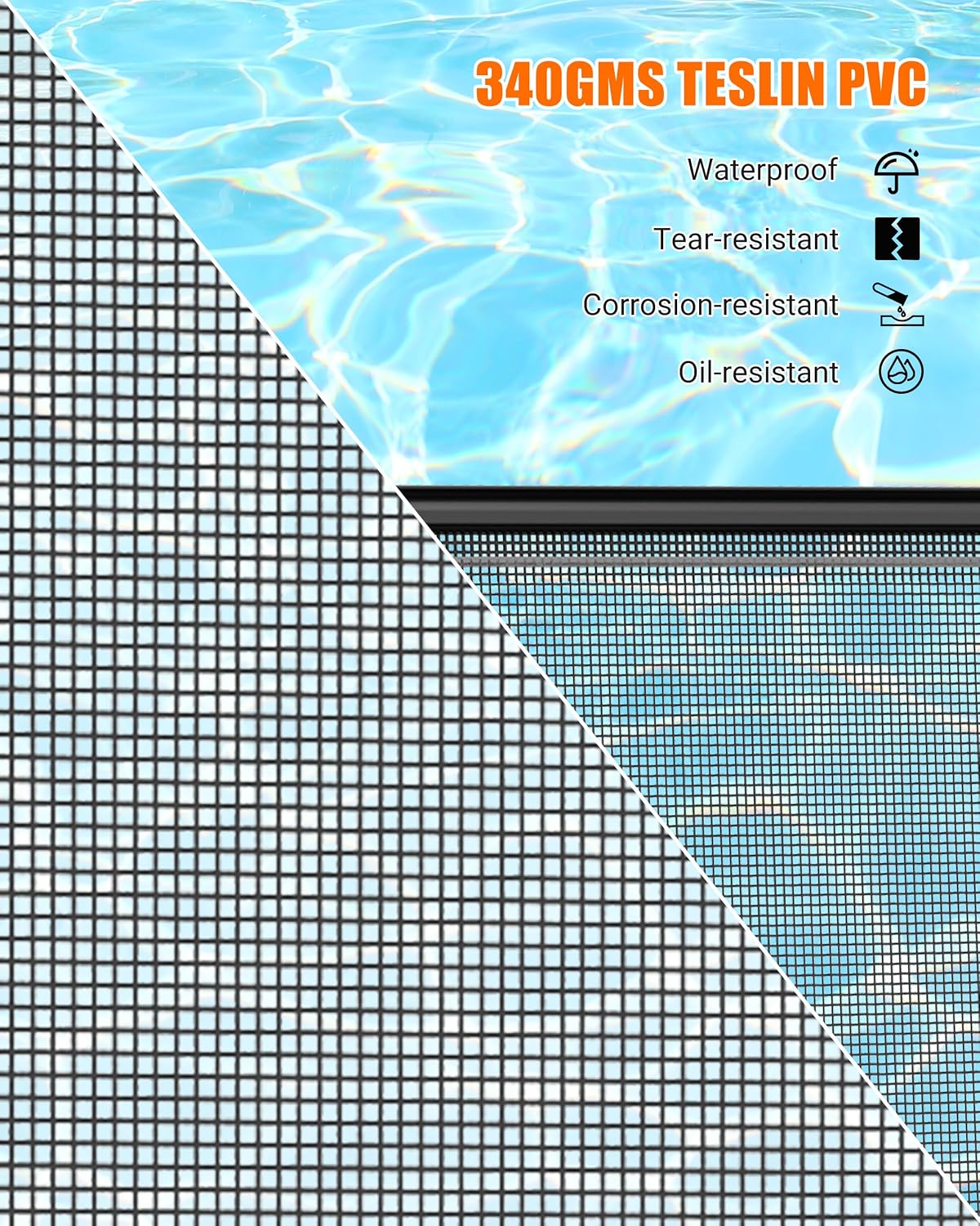 Puerta valla piscina 4x2.5ft marco acero aluminio negro