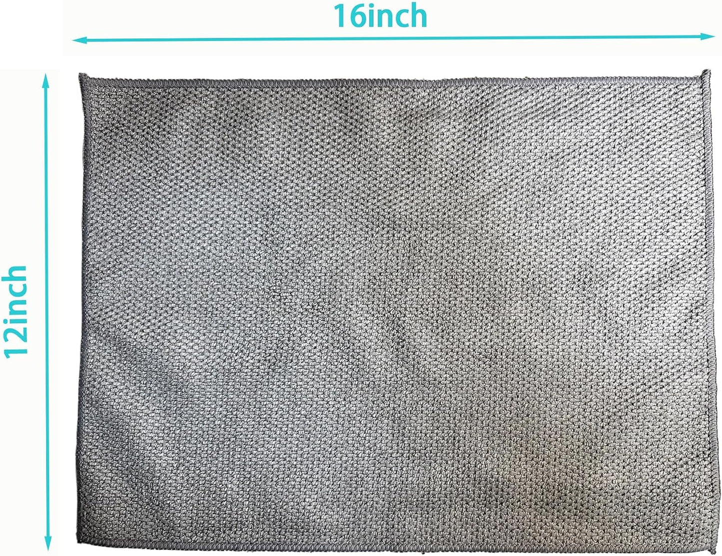 6 Pzas Paños Microfibra 12x16pulg Absorbentes para Cafeteras y Auto