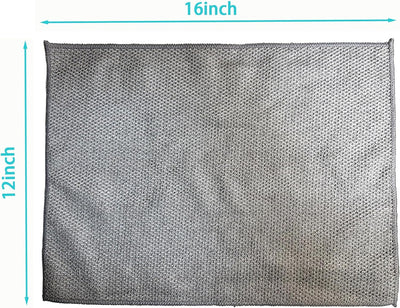 6 Pzas Paños Microfibra 12x16pulg Absorbentes para Cafeteras y Auto