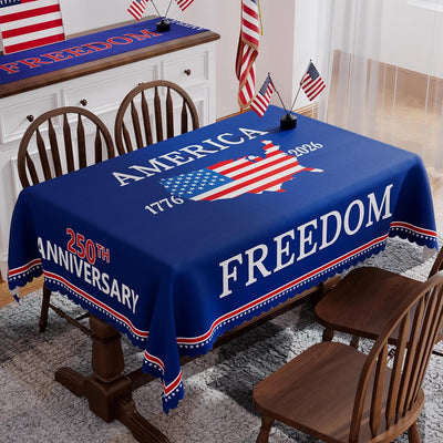 Mantel de aniversario 250 Estados Unidos 52 x 70 rectangular