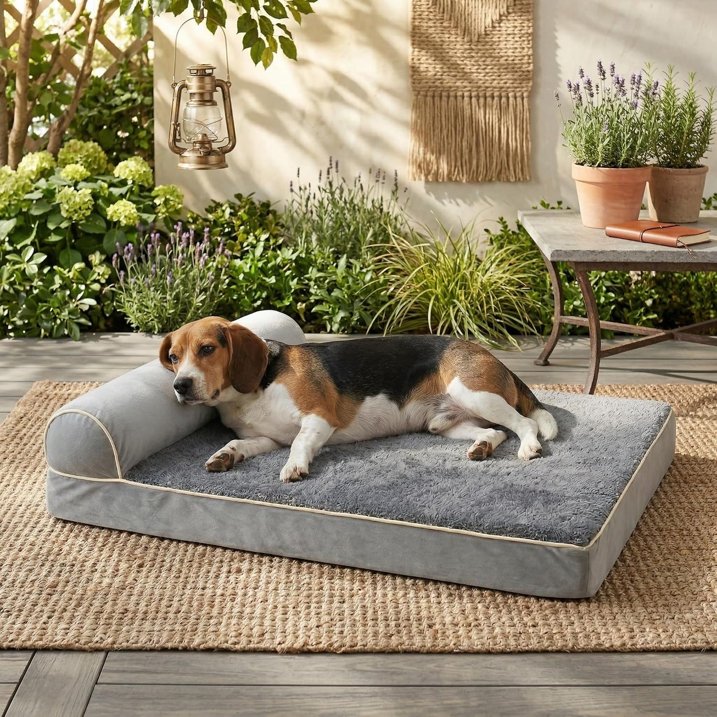Cama ortopédica perros 40x24pulg espuma viscoelástica