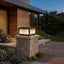 Luces columna exterior 9.8x9.8 y 11.8x11.8pulg aluminio vidrio