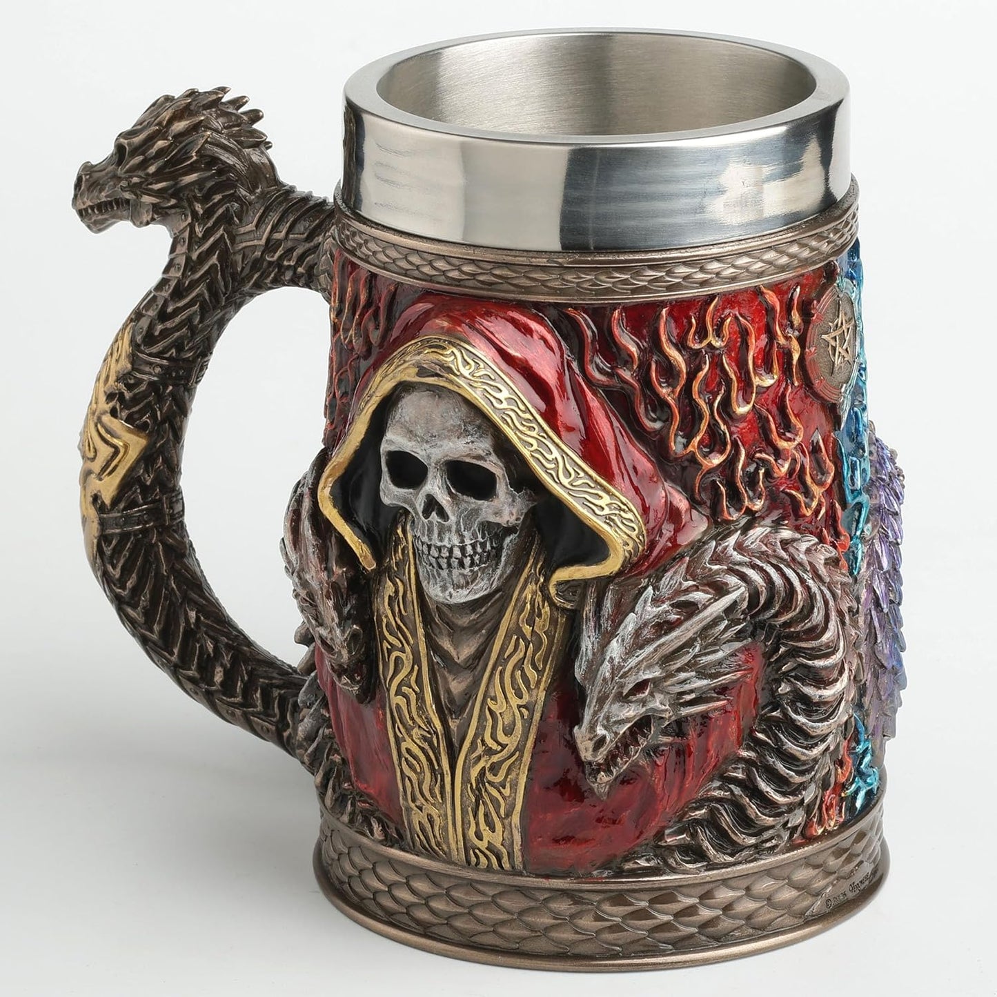 Vaso cerveza bronce fundido resina 20oz