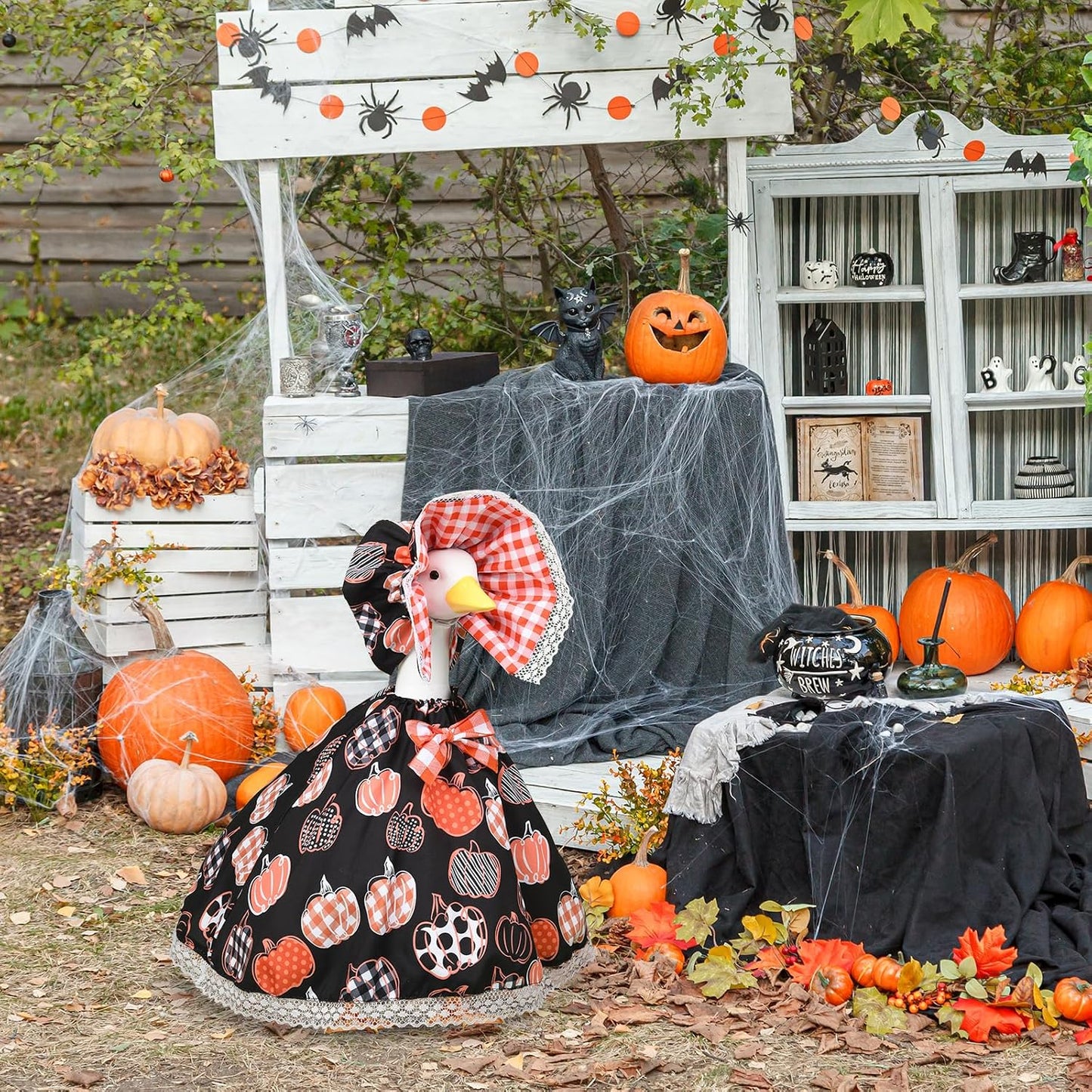 Atuendo ganso otoño para estatua 23" césped Halloween