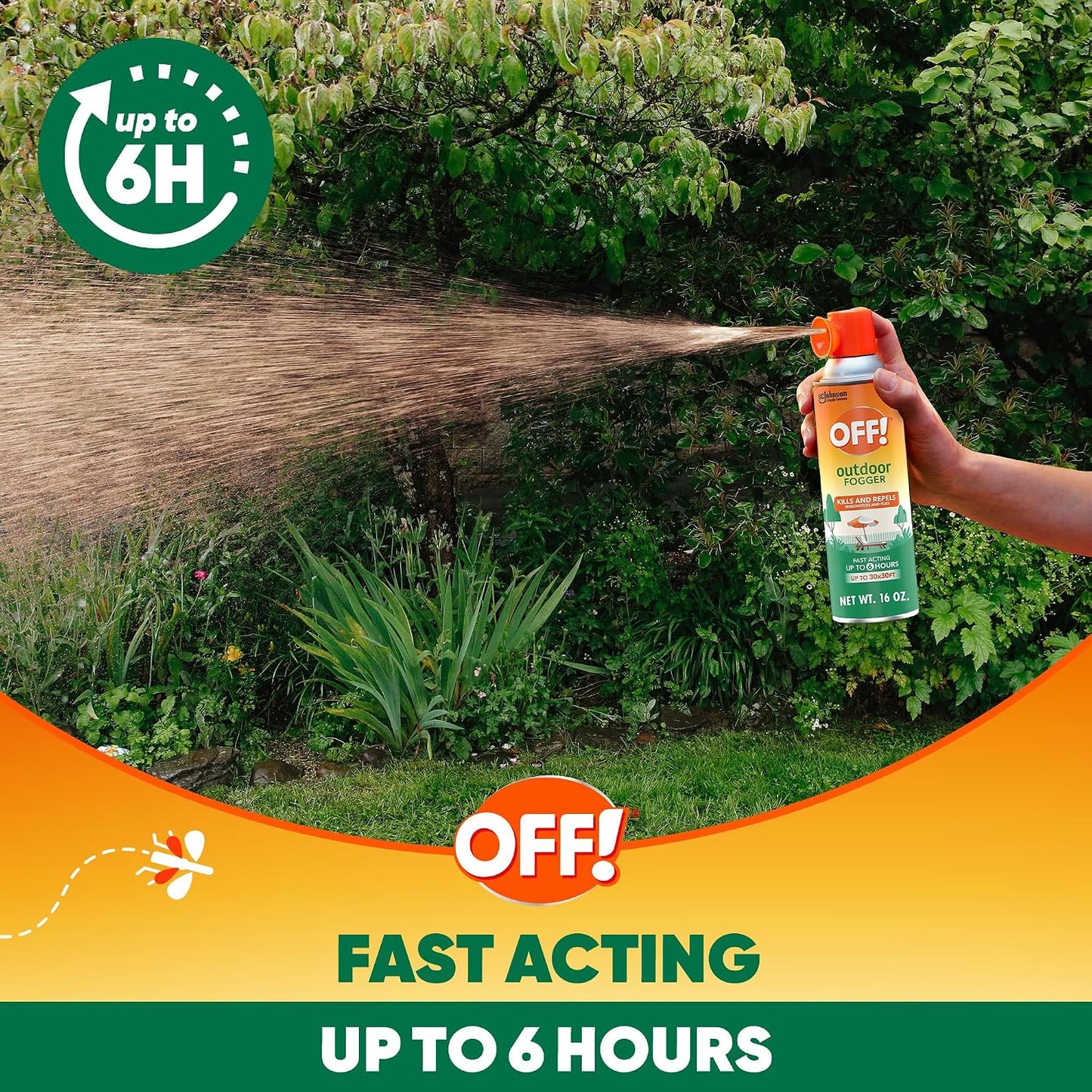 Repelente insectos patio 16oz 900pies2 pack 2